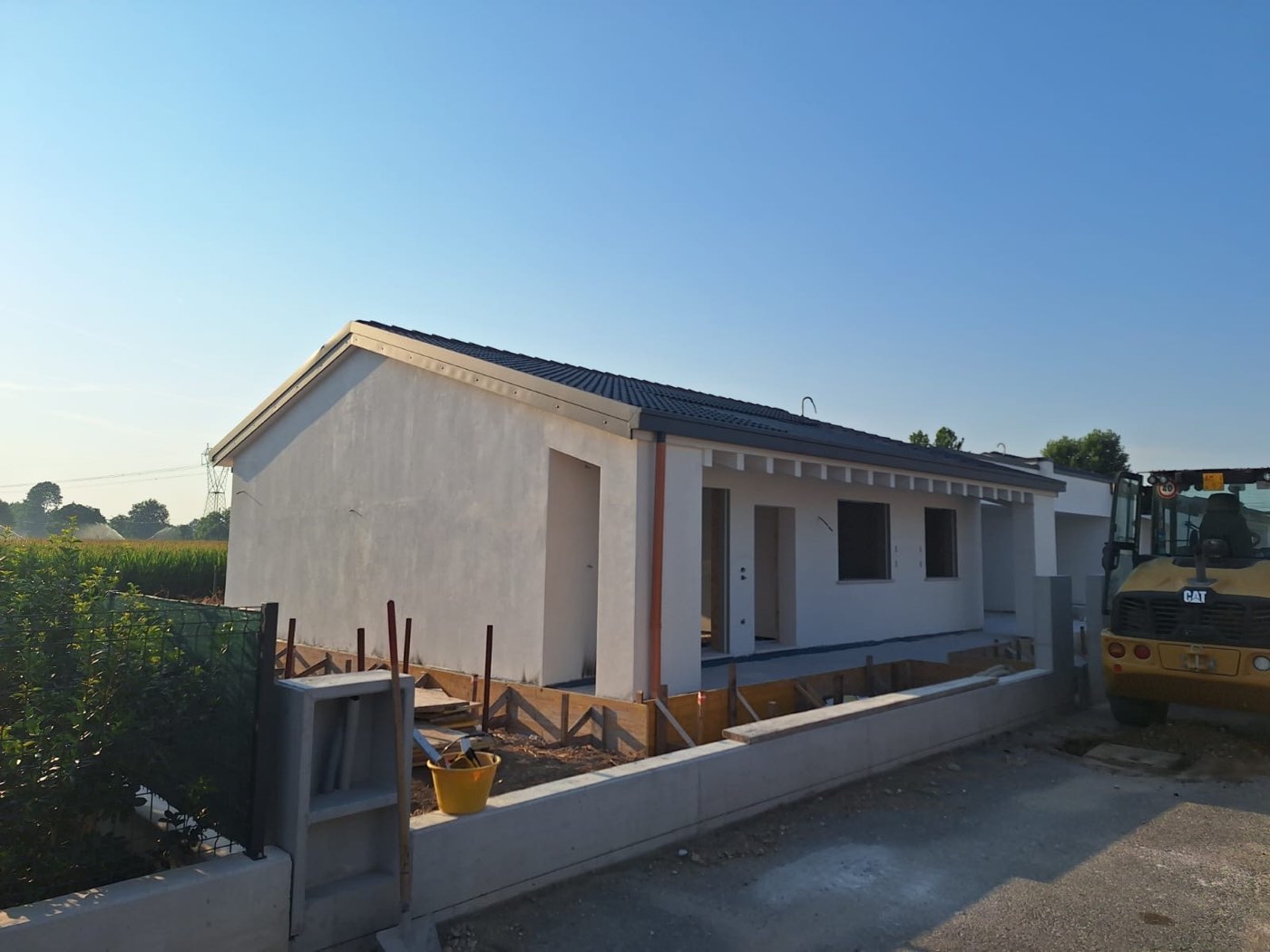 Castione — vista del cantiere della lottizzazione residenziale